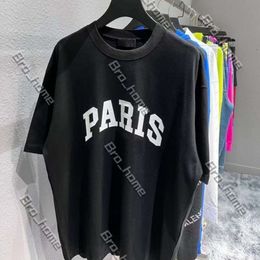 Designer Paris Tshirt Man T Shirt Tee Europe France Luxury Brand Letter Graphic Printing Logo Fashion Mens Short Sleeve Mens and Womens Clothes Casual Cotton Tees 233