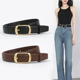 Belts DINISITON Women Belt Fashion Jeans Alloy Pin Buckle Luxury High-Quality Design Trendy Accessories