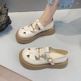 Casual Shoes Comfort 2024 Summer Sandals Women Sneakers Mesh Platform Trainers Flat Heels Female Cutout Slippers
