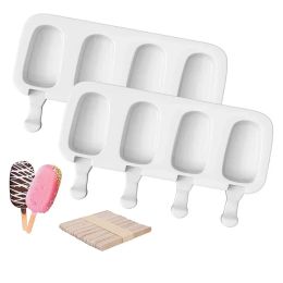 Tools 4/8 grid Magnum Silicone Mould DIY Ice Cream Mould Ice Pop Maker Mould Ice Tray Silicone Ice Cream Mould Popsicle Moulds