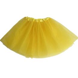 6F7Z tutu Dress Girl Elastic Ballet Dancewear Tutus Mini Skirt For Birthday Party Dance 3 Layer Tulle Tutu Skirt for Kids Princess 2-8Y Girls d240507