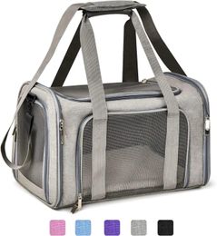 Ny kattpåse Tote Pet Bag Out Portable Liten Dog Bag Fold-kapabel andningsbar katt ryggsäck mjuk sidopart och husdjursresor