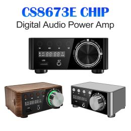 Amplifier 50W+50W Infineon MA12070 Bluetooth 5.0 Digital Audio Power Amp Class D USB AUX TF Home Theatre HiFi Stereo Mini Amplifier