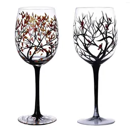 Wine Glasses Red Cup Beer Household Housewarming Gifts Stylish Hand-painted Goblet For Bar Dinners Wedding Kitchen Anniversary