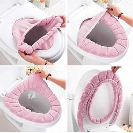 Toilet Seat Covers Toilet Seat Cover Keeps Warm Washable and Comfortable Cushioned Toilet Cushion Seat Cushion Toilet Cover Home Decoration