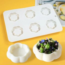 Baking Moulds Mousse Cake Mold Food Grade BPA Free Heat-Resistant Dishwasher Safe 6-Cavity DIY Fondant Chocolate