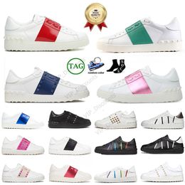 2024 Платформа VT Open Sneakers Trade Shoes Men Women Women Skate Низкий многоцветный тройной черный винтажный бежевый Dhgate Outdoor Кожаные кроссовки Размер кроссовок EUR36-46