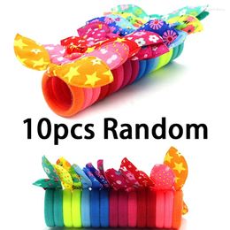 Hair Accessories 10PCS Girls Ears Bands Colorful Elastic Rubber Children Ponytail Holder Scrunchie Kids