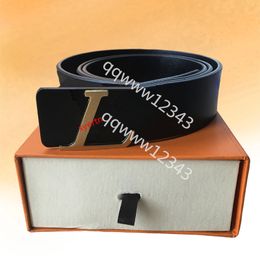 4.2cm wide designer belts for mens women belt ceinture luxe Sleek and clean leather black body brand Letter L and V buckle high quality business fashion waistband