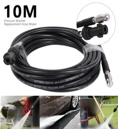Watering Equipments 10M Flexible Garden Hose Rubber Pipe High Pressure Washer Water Greenhouse Sewer Drain Cleaning Cleaner8356916