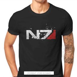 Men's T-Shirts Quality Effect Game Distressed N7 T-shirt Classic Replacement High Quality T-shirt Large O-neck Mens T-shirt 100% Cotton Top T-shirtL2405