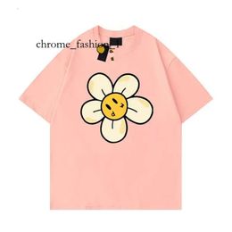 Drawdrew Shirt Bay Shirt Men's Designer Face Summer Draw Haikyuu Women's Tee Loose Tops Round Neck Drew Hoodie Floral Hat Small Yellow Face 587