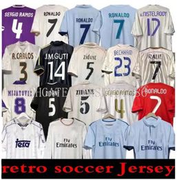 Finals Real Madrids Retro Soccer Jersey Football GUTI Ramos SEEDORF CARLOS RONALDO 11 13 14 15 16 ZIDANE RAUL Vintage 94 95 96 97 98 99 00 02 03 04 05 06 07 FIGO shirt