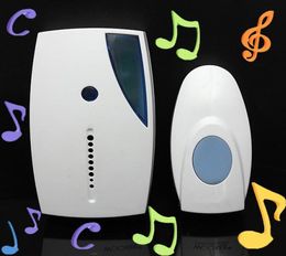White Portable Mini LED 32 Tune Songs Musical Music Sound Voice Wireless Chime Door Room Gate Bell Doorbell Remote Control1773141