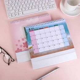 Calendar 2024 Desk Calendar Month Students Minimalistic Decor Decorate Daily Use Standing Paper Office Desktop
