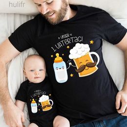 Family Matching Outfits Fathers Day Family Matching Outfits Daddy T-shirt Baby Bodysuit Falimy Clothes Short Sleeve Family Outfits Fathers Day Gift Tee d240507