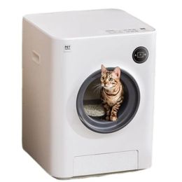 Boxes Portable Automatic Cat Litter Box, Intelligent Cleaning Toilet, Electric Shovel, Poop Fully Closed, Deodorant Belt