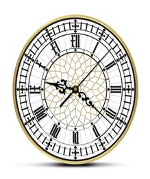 Big Ben Clock Contemporary Modern Wall Clock Retro Silent Non Ticking Wall Watch English Home Decor Great Britain London Gift LJ203105257