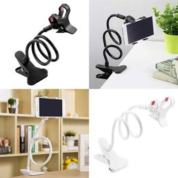 Cell Phone Mounts Holders Universal Mobile Phone Holder Flexible Lazy Holder Adjustable Cell Phone Clip Home Bed Desktop Mount Bracket Smartphone Stand