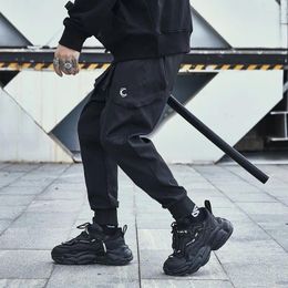 Men's Pants Spring Autumn Functional Black Cargo Men Women Streetwear Leggings Joggers Large Pockets Tactical Trousers