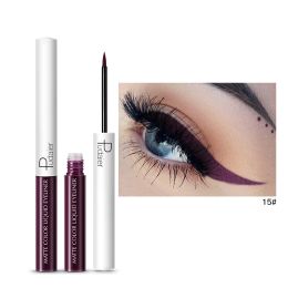 Eyeliner 15 Colour Eyeliner Liquid Waterproof Easy To Wear Make Up Matte Eye Liner Blue Red Green White Gold Brown Eyliner