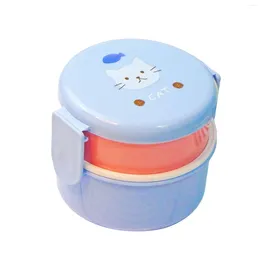 Dinnerware Cute Bright Color Lunch Box Portable Baby Fruit Student Suitable For Kids And Adults