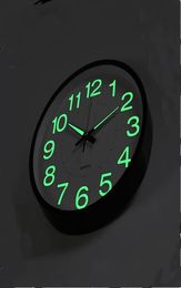 12 Inch 30 CM Luminous Wall Clock Glow In The Dark Quartz Watch for Kids Rooms Bedroom Living Room Hanging Clock Home Decoration5380969