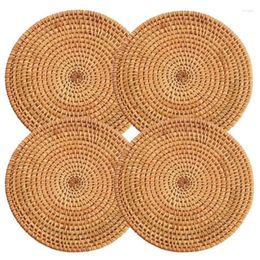 Table Mats 4 Pcs Trivets For Dishes Pots And Pans Kitchen Pads Countertops Decorative Woven Placemats Dining