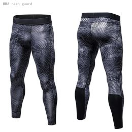 Tights Men's Running Leggings Gym Fitness Bottom Compression Tights Sweat Quick Dry Jogging Second Skin Yoga stretch long pants