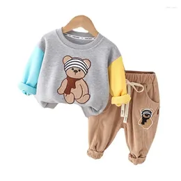 Clothing Sets Spring Autumn Baby Girls Clothes Suit Children Boys Cartoon T-Shirt Pants 2Pcs/Sets Toddler Casual Costume Kids Tracksuits