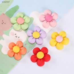 Fridge Magnets 6-piece resin frozen magnet cute cartoon flower refrigerant magnetic sticker frozen magnet home decoration blackboard decoration WX