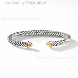 Bracelet Designer David Yurma Bracelet Woman Luxury Charm Bracelet Gold Dome Twisted Cord Bracelet Small Handpiece