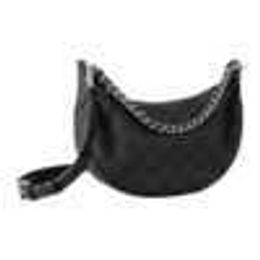 Motorcycle Bags women's bag Baia small soft perforated calf leather zipper single shoulder crossbody crescent bag