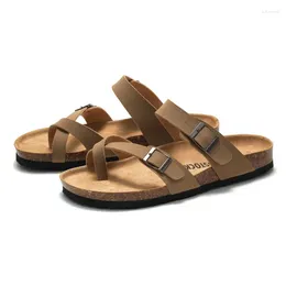 Sandals Women's Cork Slippers Tide Men's And Lovers Beach Shoes Water Pine Wear Outside.