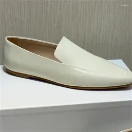 Casual Shoes Sewing Lines For Womens Round Toes Flat Heels Female Loafers Leather Ladies' Shallow Zapatos Mujer Solid Chassure Femme