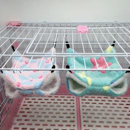 Supplies Double Layered Hamster Cage Sleeping Hammock Print Guinea Pig Clothes Bed Rodent Hammock Chinchilla Cage Little House