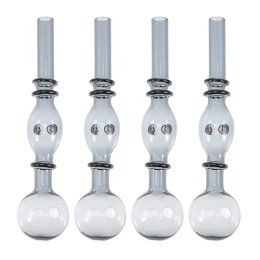 Products 10pcs Glass Oil Lamp Burner High Borosilicate Lamp Burner Oil Burner Pipe Heat Resistant Catheters & Sounds