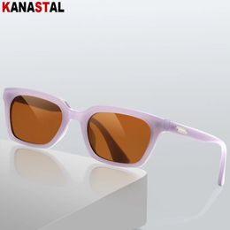 Women Sunglasses UV400 Trend Men Sun Glasses PC Small Eyeglasses Frame Outdoors Beach Bike Travel Anti Shade Eyewear 240408