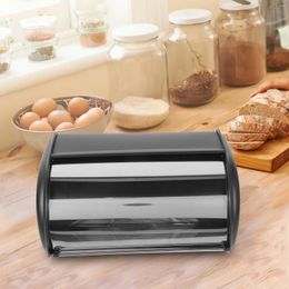 Plates Stainless Steel Bread Box Holder Storage Loaf Pan Bakery Boxes With Lid Breadbox Container Holders Kitchen Organizer Bin