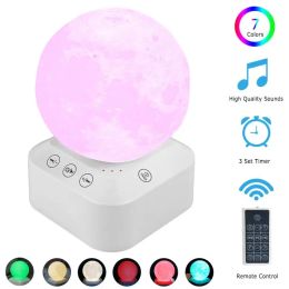 Albums White Noise Hine Sleep Colourful Light Music Sleep Aid Therapy Sound Hine for Baby Adult Night Light Volume Remote Control