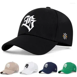 Ball Caps Unisex Gothic Letter Geometric Embroidery Baseball Spring And Autumn Outdoor Adjustable Casual Hats Sunscreen Hat