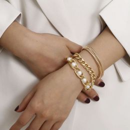 Fashion Bracelet, Metal Pearl Chain, Versatile, Personalized, Fashionable, and Elegant Bracelet for Women