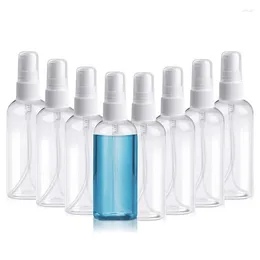 Storage Bottles 8Pcs Spray 100Ml Empty Bottle Mini Travel Size Refillable Container Clear Mist