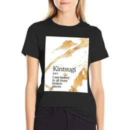 Women's Polos Kintsugi Classic T-shirt Funny Shirts Graphic Tees Designer Clothes Women Luxury