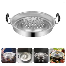 Mugs Outdoor BBQ Grill Pan Camping Stainless Steel Roasting Household Aluminium Reusable Portable