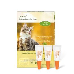 Housebreaking 3*1 ML Sticks External Parasite Drops Insecticides Free Expel Extemal Parasites of Cats Large Over 4kg