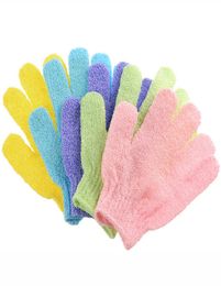 Peeling Exfoliating Bath Gloves Wash Skin Body Scrubber Gloves Nylon Shower Scrub Gloves Body Spa Massage Dead Skin Cell Remover V1232137