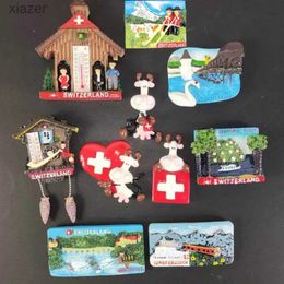 Fridge Magnets 3D refrigerant magnets for home decoration Europe Lucerne Switzerland tourism landscape souvenirs and tourism souvenirs WX