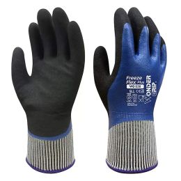 Gloves WG538 Cold Storage Glove Fully Oil Resistance Food Grade Contact Safety Glove Warm Water Proof Anti Work Gloves 30 degree
