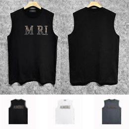 24ss new designer tank tops for men and women fashion trendy brand sleeveless t shirts breathable and cool summer cotton vest ZJBAM006 leopard print letter print vest